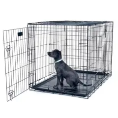 Pet Adobe Double Door Folding Metal Dog Crate &ndash; 42"
