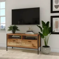 Loft & Luv Montana TV Stand for TVs up to 50" Rustic Wood - Atlantic