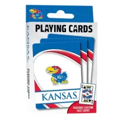 MasterPieces Officially Licensed NCAA Kansas Jayhawks Playing Cards - 54 Card Deck for Adults