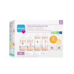 MAM Newborn Essentials Feed & Soothe Set (6 piece) 0m+ - Girl