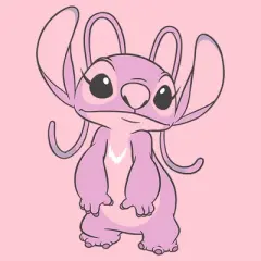 Girl's Lilo & Stitch Angel Large Portrait T-Shirt