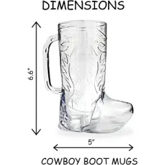 10 pcs Cowboy Boot Mug - Unique Drinking Glasses for Western-Themed Parties, Perfect Cowboy Birthday Party Decoration!
