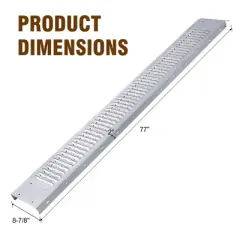77" Loading Ramp for Pickup Trucks, 960 LBS Capacity Truck Ramps, Riding Mower Ramps, Portable Anti-Slip Metal Ramp for Loading Motorcycle