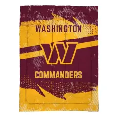NFL Washington Commanders Slanted Stripe Twin Bed in a Bag Set - 4pc