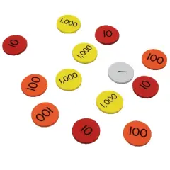 Sensational Math Class Set Place Value Discs, 1500 Discs