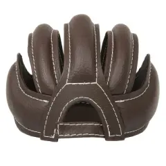 Retro Crash Cap, 58-61 cm, Brown Leather