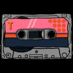 Junior's Design By Humans Music cassette. By Danomore T-Shirt
