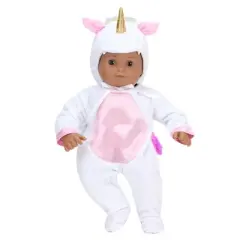 Sophia&rsquo;s Unicorn Costume with Rainbow Hair for 15" Dolls, White