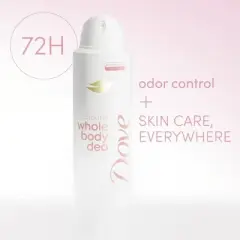 Dove Beauty Whole Body Deodorant Spray Raspberry & Rose Cooling - Aluminum-Free 4oz