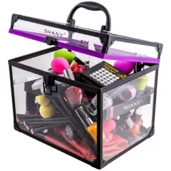 SHANY Clear Cosmetics and Toiletry Train Case