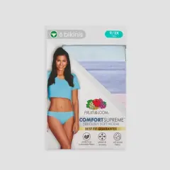 Fruit of the Loom Women's 6pk Comfort Supreme Bikini Underwear - Colors May Vary 