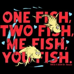 Infant's Dr. Seuss Me Fish You Fish  Bodysuit - Black - 12 Months