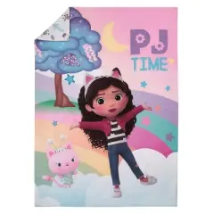 DreamWorks Gabby's Dollhouse Dream It Up Multi-Colored Rainbow PJ Time 4 Piece Toddler Bed Set