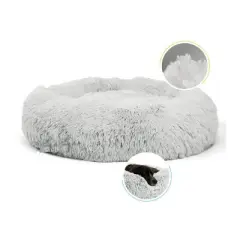 Best Friends by Sheri Donut Shag Frost Dog Bed - Off-White