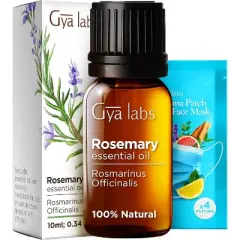Rosemary Essential Oil 0.34 Fl Oz - Gya Labs  Rosemary Oil for Hair