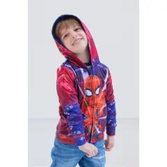 Marvel Spider-Man Fleece Zip Up Cosplay Hoodie Toddler to Big Kid