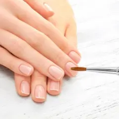 Unique Bargains Double Head Nail Painting Brushes for Polish Painting Gradient Light Blue 1 Pc