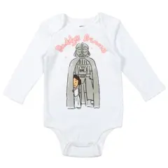 Star Wars The Mandalorian Baby Grogu Baby Girls 3 Pack Long Sleeve Bodysuits 