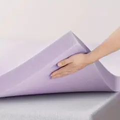 SEVOBAL Mattresses Premium Firm Memory Foam Mattress Topper Cooling Ventilated Design for Bedroom, Purple, 74"*98"*2"