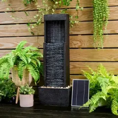 Teamson Home Athena 38 inch Outdoor Solar Fountain with LED Lights