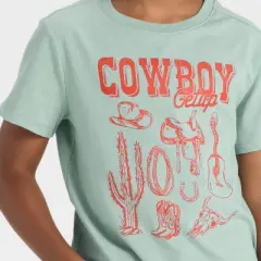 Boys' Short Sleeve 'Cowboy Getup' Graphic T-Shirt - Cat & Jack&trade; Green