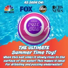 Activ Life The Ultimate Pool Ball - Fill It with Water for Underwater Games! Top Pool Toys - Pink and Purple, 6 inches