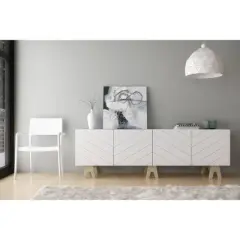 Runway TV Stand for TVs up to 80" - Nexera
