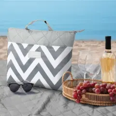 Tirrinia Outdoor Portable Picnic Blanket with Shoulder Strap, 50&rdquo;x 60&rdquo; Camping Blanket, Beach Picnic Blankets, Lightweight for Summer Camping