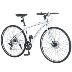Aukfa  7-Speed Hybrid Bike - Aluminum Frame, Dual Disc Brakes, 700C Wheels - Men/Women's City Bicycle,Multiple Colors