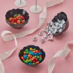 Silver Spoons Dip and Sauce Bowls, Heavy Duty Disposable Plates, 5&rdquo; - (10 PC), Baroque Collection