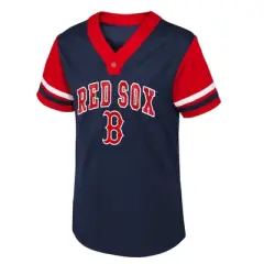 MLB Boston Red Sox Girls' Henley Jersey