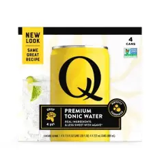 Q Mixers Tonic Water - 4pk/222ml Cans