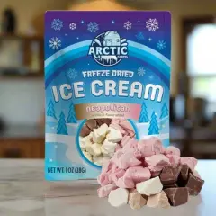 Arctic Farms Freeze Dried Ice Cream That Does Not Melt (Bits) (Neapolitan)