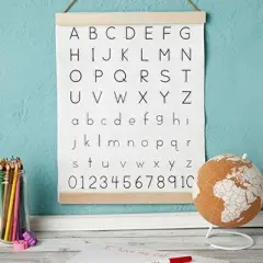 Farmlyn Creek Nursery Wall Decor, Hanging Alphabet Letters and Number Art (13 x 17 in)
