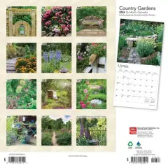Browntrout 2024 Wall Calendar 12"x12" Country Gardens