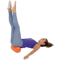 Gymnic Trigger Roll Inflatable Therapy Roll with Sensory Bumps - Orange