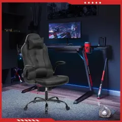 FDW Gaming Chair Office Chair with Lumbar Support PU Leather Video Game Chairs for Adults