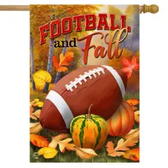 Briarwood Lane Fall House Flag 40x28 For Outdoor Fall and Football For Fall House Flag