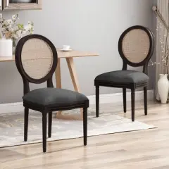 Set of 2 Govan Wooden Dining Chairs - Christopher Knight Home