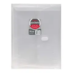 C-Line Super Heavyweight Poly Binder Pockets, Clear, Side Loading, Pack of 10