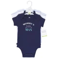 Hudson Baby Infant Boy Cotton Bodysuits, Mommys Man