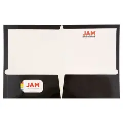 JAM 6pk Glossy Paper Folder 2 Pocket - Black