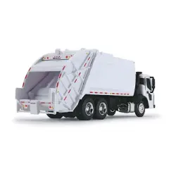 First Gear 1/87 White Mack LR with White McNeilus Meridian Rear Loader Garbage Truck 80-0351