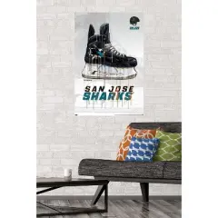 Trends International NHL San Jose Sharks - Drip Skate 21 Unframed Wall Poster Prints