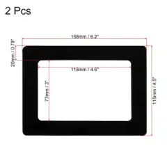 Unique Bargains PVC Magnetic Picture Photo Frame 2 Pcs