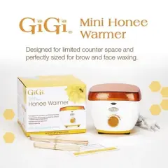 GiGi MINI HONEE Warmer for Hair Removal, Waxing for 5 oz. Wax Can -- Portable, Compact Design (Model 0201 Mini Honey Wax Warmer)
