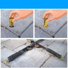 Wood Grip Brass Pool Cover Anchors for Concrete & Pavers - 10 Pieces