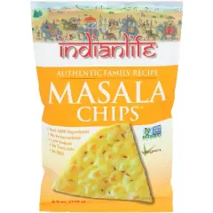 Indian Life Masala Pretzel Chips - Case of 12 - 6 oz