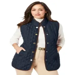 Jessica London Women&rsquo;s Plus Size Quilted Vest