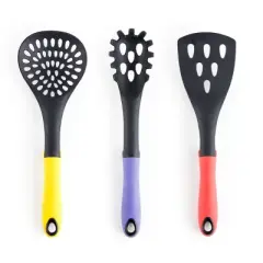 MegaChef 7 Piece Nylon Kitchen Utensil Set in Assorted Colors